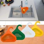 Gadget Bay Drain Basket Sink Kitchen Triangle Sink Filter, Corner Kitchen Sink Strainer Basket -Multicolor (Pack of 1)