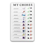 ANSHEZ® Reusable and Detachable My Chore Chart for Kids and Adults | Daily to-Do List Board, Memo Checklist Board, Task Planner Board Task Reminder Board for Home and Office – Pack of 1