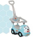 Dash Monkey 3 in 1 Ride on for Kids, Baby 2 Years+, Musical Push Car with Parental Handle and Protective Arm Rest (Capacity 20kg | Blue)