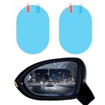 Bowiemall 2 Pcs Car Rearview Mirror Film Rainproof Waterproof Mirror Film Anti Fog Nano Coating Car Film for Car Mirrors