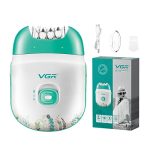 VGR V-726 Compact Professional Cordless Women Epilator for different body areas for gentle hair removal at home Wet & Dry use 60 minutes Runtime