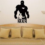 Gadgets Wrap Wall Stickers Iron Man American Vinyl Applique Superhero Movie Comic Decoration Boy Room Art Décor