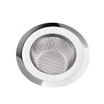 Inditradition Stainless Steel Strainer Kitchen Drain Basin Basket Filter Stopper Drainer Sink Jali, 10.5 cm Full Diameter (Silver)