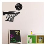 GADGETS WRAP Basketball Sports Ball and Rim Net for Fans Wall Stickers Vinyl Boy Room Decal Home Décor Wall Decoration Decal Sticker