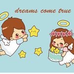 Gadgets Wrap Cartoon Cute Little Angel Wall Sticker for Kids Baby Rooms Bedroom Home Decoration Decals Wallpaper Boys Girls Stars Stickers