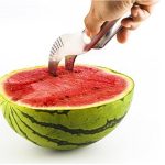 The Mibia Watermelon Slicer, No Mess, No Stress, Neat And Easy With Juicy Slices Of Melon, Fruit Slicer Multi-Purpose Stainless Steel, Smart Kitchen Gadget, Dishwasher Safe Kitchen Tool