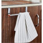 THE SR BRAND Cabinet Door Kitchen Towel Bar Towel BAR/Kitchen Hook Drawer Storage Adjustable Over Cabinet Stainless Steel Towel Bar/Towel Holder/Over Cabinet Towel bar (Steel Towel Hanger),Pack of 1