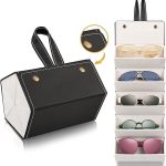 Arcanine Glasses Case for 5 Slot Glasses, Sunglasses Storage Box, Glasses Storage/Presentation, Foldable Portable Sunglasses Case Women/Men for Travel Gadgets