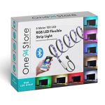 One94Store Plastic 5M Smart Bluetooth 5050 Rgb Led Strip Light Kit-Flexible Multi-Color Lighting With Usb Controller For Tv Backlight,Bedroom,Diwali,200 centimeters