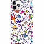 Dugvio Printed Colorful Hard Back Case Cover & Compatible for Apple iPhone 11 Pro | Student Study Gadgets Art (Multicolor)