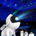 FLEWKEN Space Dog Star Projector – Galaxy Projector Night Light Built-in Bluetooth Speaker, Smart APP Control, Timer and Remote, for Kids Adults Bedroom, Gifts for Valentine Birthdays
