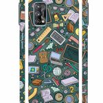 Mugruch Colorful Hard Back Case Cover for Realme 7 Pro | Student Study Gadgets Pattern | Design- – D24