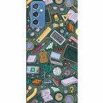 Mugruch Hard Back Case Cover for Samsung Galaxy M52 5G | Student Study Gadgets Pattern | Design- 24