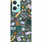 Dugvio Printed Colorful Hard Back Case Cover & Compatible for OnePlus Nord CE 2 Lite 5G | Student Study Gadgets Pattern (Multicolor) – D24