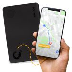 tag8 Dolphin Smart Sleek Card Tracker, Android and iOS Compatible, Alternative to GPS Tracker for Locating Items Within Approximate Distance, Bluetooth Luggage and Wallet Tracker, 1 Piece, Black