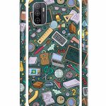 Dugvio Printed Colorful Hard Back Case Cover & Compatible for Oppo A33 2020 / Oppo A53 2020 | Student Study Gadgets Pattern (Multicolor) – D24