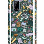 Mugruch Colorful Hard Back Case Cover for Realme Narzo 30 Pro 5G | Student Study Gadgets Pattern | Design- – D24