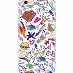 Dugvio Printed Colorful Hard Back Case Cover & Compatible for Apple iPhone 6 / iPhone 6S | Student Study Gadgets Art (Multicolor)