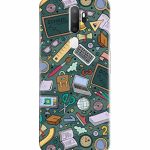 Dugvio Printed Colorful Hard Back Case Cover & Compatible for Oppo A5 2020 / Oppo A9 2020 / Oppo A11X | Student Study Gadgets Pattern (Multicolor) – D24