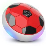 KIDSTATION Air Football for Kids Air Football for Kids, Indoor Soccer Toy, Smart Air Football, Floating Football with Soft Foam Bumper Disc Colorful LED Lights (Pack of 1)