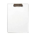 Mrinita Translucent Unbreakable Clipboard Pad – Exam Board, Lightweight & Sturdy for Office School College, for Writing/Drawing, Thick Body Plastic Paper Board for Students and Professionals