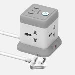 Artis AR-4SS-3USBCB 4 Universal Sockets with 2 USB Ports & 1 USB Type C Port with Circuit Breaker Surge Protector