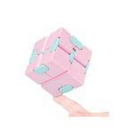Craft Store Infinity Cube Fidget Toy Stress Relieving Fidgeting Game for Kids and Adults,Cute Mini Unique Gadget for Anxiety Relief and Kill Time (Multi Color)