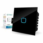 Finery 24A Wi-Fi Smart Touch Switch for AC & Geyser Compatible with Alexa and Google home No hub required (Black, Pack of 1)