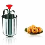 Smart gadgets Medu WADA Vada Donut Maker Dispenser, Stainless Steel Tool Kitchen Pastry Making Bake Ware Stainless Steel | Heavy Quality |