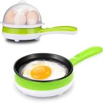 Dkriva Non- Stick Steaming Device Egg pan Frying Egg Boiling Roasting Heating Electric Mini Egg Boiler Poacher & Steamer Electric Automatic Egg Frying Pan (Multi Color)