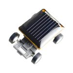 TWINZEN 1PC Solar Car Gadget, Smallest and Portable Solar Powered Mini Car | Educational Solar Toy for Children Gadget | Eco-Friendly Solar Energy Little Car (Black)