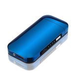 Generic LED Double Arc Lighter Electronic Rechargeable Windproof USB Lighters Gadget Tool for Men Gifts -Blue