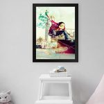 GADGETS WRAP Printed Photo Frame Matte Painting for Home Office Studio Living Room Decoration (11x17inch Black Framed) – Skater Boy
