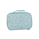 QIPS Multi-Utility Travel Pouch, Toiletry Bag, Shaving Kit Bag, Travel kit, Gadget Organiser Bag, Cosmetic Bag, Medicine Bag for Mens and Womens, Blue Floral