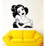 GADGETS WRAP African Girl Hairstyle Wall Decoration Decal Sticker