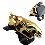 HOJI Car Use Leopard Shape Plastic Phone Clip GPS Navigation Dashboard Holder – (Color May Vary)