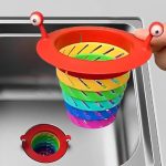 Prostuff.in Monster Colorful Thickened Kitchen Sink Strainer and Stopper Leakage Proof Waste Collector Filter for Home Kitchen, Multi Color 1 Pcs