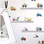 GADGETS WRAP Cartoon Car DIY Wall Decal Decorative Self Adhesive Kids Room Décor Vinyl Wall Sticker (60 CM X 40 CM)