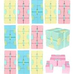 MONKEYTAIL Infinity Cubes Assorted Theme | Set of 12 | Toys for Children & Adults | Mini Gadget for Pastime, Party Favors as Birthday Return Gifts for Kids of All Age Group