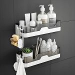 Satpurush Bathroom Accessories, Bathroom Rack, Bathroom Shelf Organizer, Wall Mounted Shelf, Bathroom Hardware and Accessories, Storage Racks (2 Shelf)