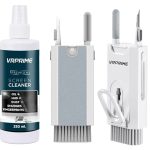 VRPRIME 8-in-1 Laptop Screen Cleaner | Mobile Phone Cleaning Kit | Tools for Keyboard, Earbuds & Screen Cleaner | With 250Ml Screen Cleaner Liquid Spray