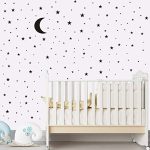 Gadgets Wrap 2018 Moon and Stars 177pcs Wall Decal Vinyl Sticker for Kids Boy Girls Room Decoration Good Night Nursery Home Bedroom