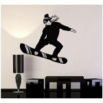 GADGETS WRAP Extreme Sport Wall Sticker Bedroom Decals Snowboarding Snowboarder Girl Woman Stickers Vinyl Art Sport Mural Wallpaper Wall Decoration Decal Sticker