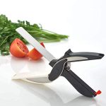 DRMD 2 in 1 Cleaver Cutter | Knife Food Choper | Built Mini Choping Board | Slicer | Dicer | Smart Clever Cutter Knife | Premium Stainles Steel Blade | Choper Cutter (Pack of 1)
