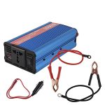 AllExtreme EXPINT01 1000W Portable Power Inverter 1 USB Port Charging DC to AC Output Socket with Cooling Fan for Laptops Smartphones Lights Car Gadgets Camping Equipment Vehicle Electronics