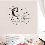 Gadgets Wrap Cartoon Sleeping Moon Star Wall Sticker for Children’s Baby Room Bedroom Home Decoration Mural Decals Wallpaper Kids Stickers