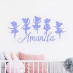 Gadgets Wrap Ballerina Girl Wall Decal for Girls Bedroom Wall Murals Decor Stickers, AG20-DRP-280