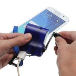 wowobjects® Hand Power Dynamo Crank USB Torch Emergency Charger for Mobile Phone MP3/4 Outdoor Hiking Gadget