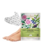 LuxaDerme Foot Hydrating Socks | Deeply Moisturizes Dry & Dull Skin | Even Tones Skin | Nourishes Nails & Cuticles (Pack of 1)