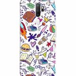 Dugvio Printed Colorful Hard Back Case Cover & Compatible for Oppo A5 2020 / Oppo A9 2020 / Oppo A11X | Student Study Gadgets Art (Multicolor)